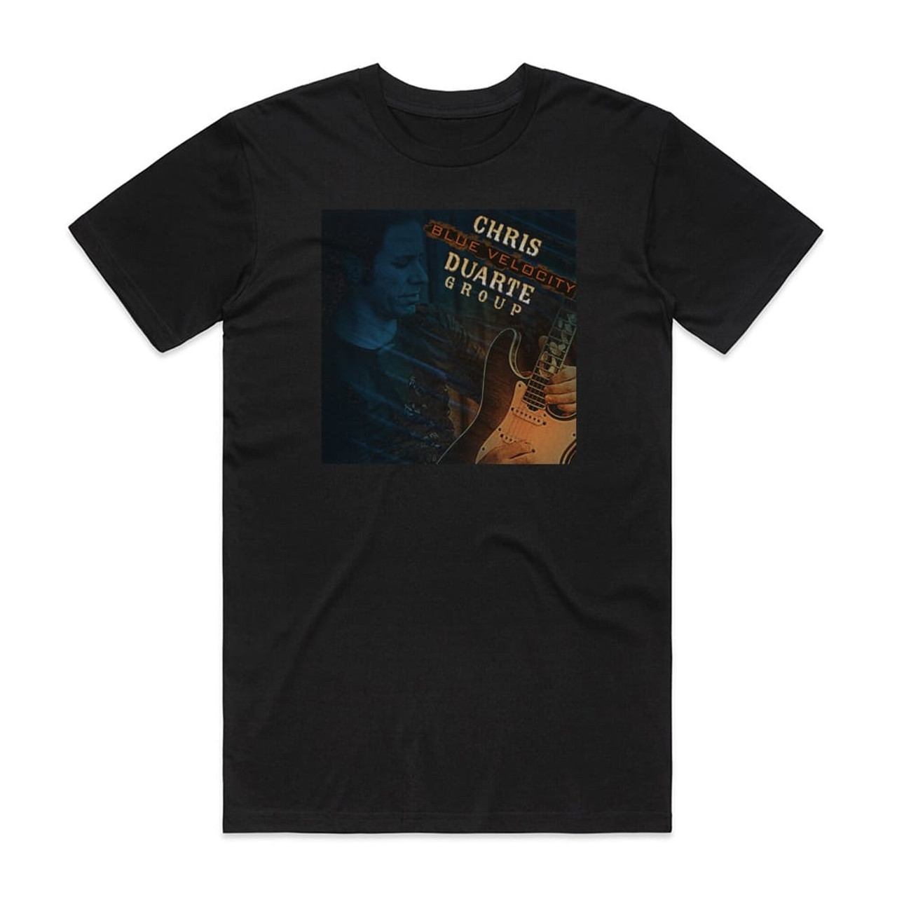 Chris Duarte Group Blue Velocity Album Cover T-Shirt Black