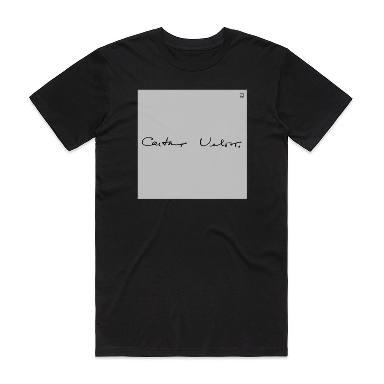 Caetano Veloso Caetano Veloso 1 Album Cover T-Shirt Black