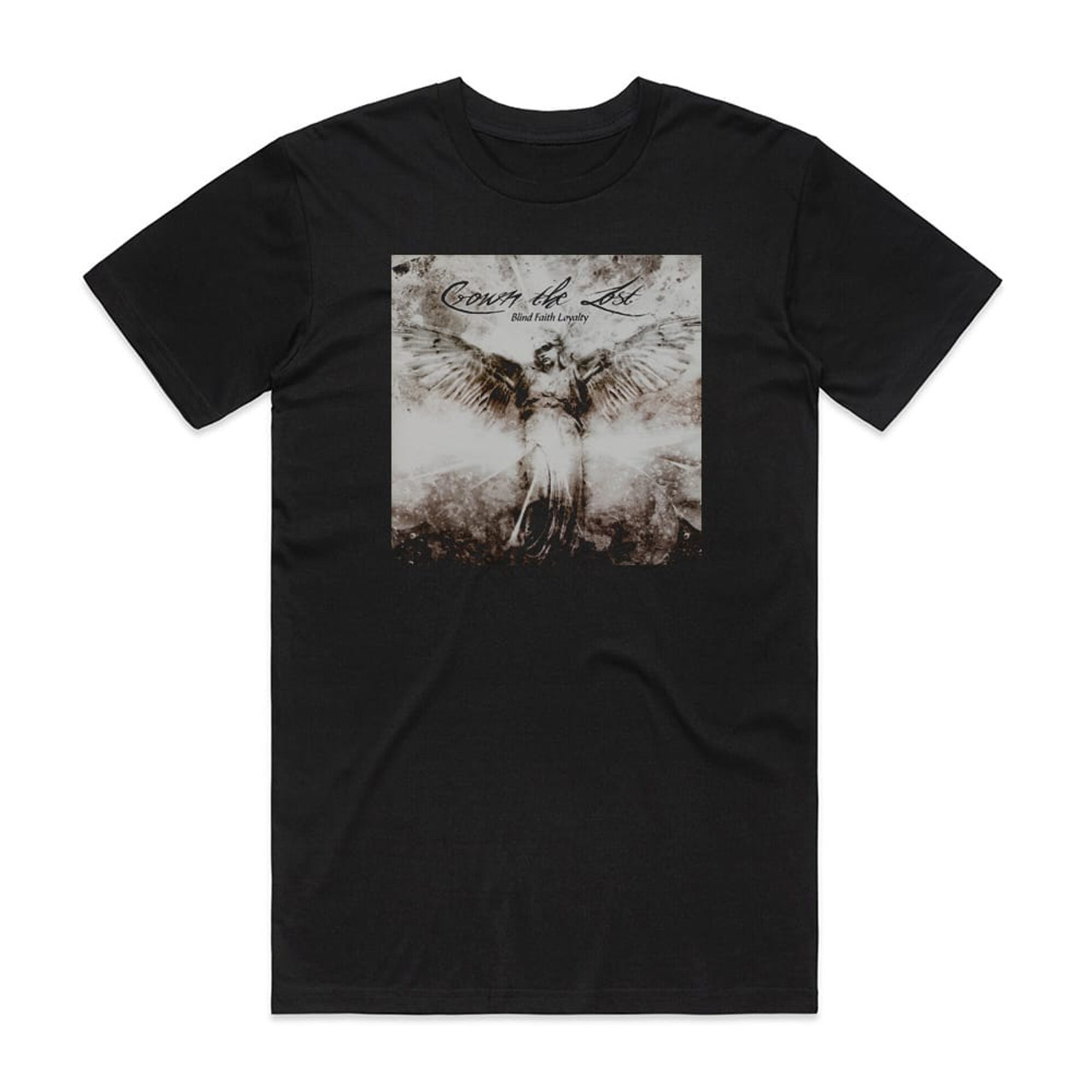 Crown the Lost Blind Faith Loyalty Album Cover T-Shirt Black