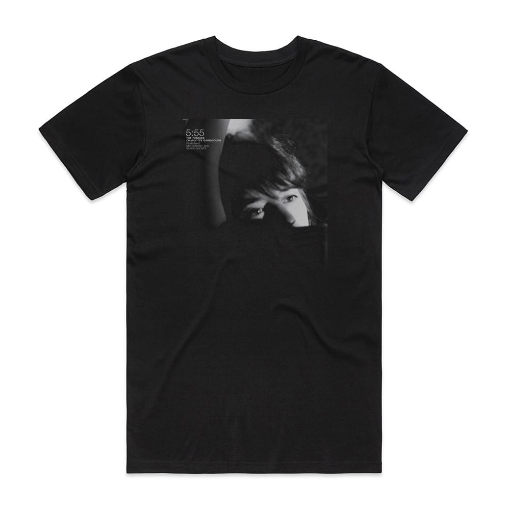 Charlotte Gainsbourg 555 The Remixes Album Cover T-Shirt Black