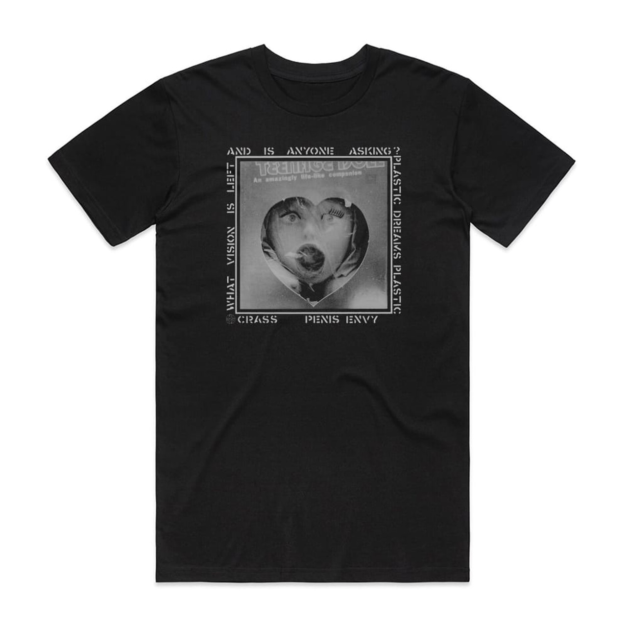 Crass Penis Envy Album Cover T-Shirt Black