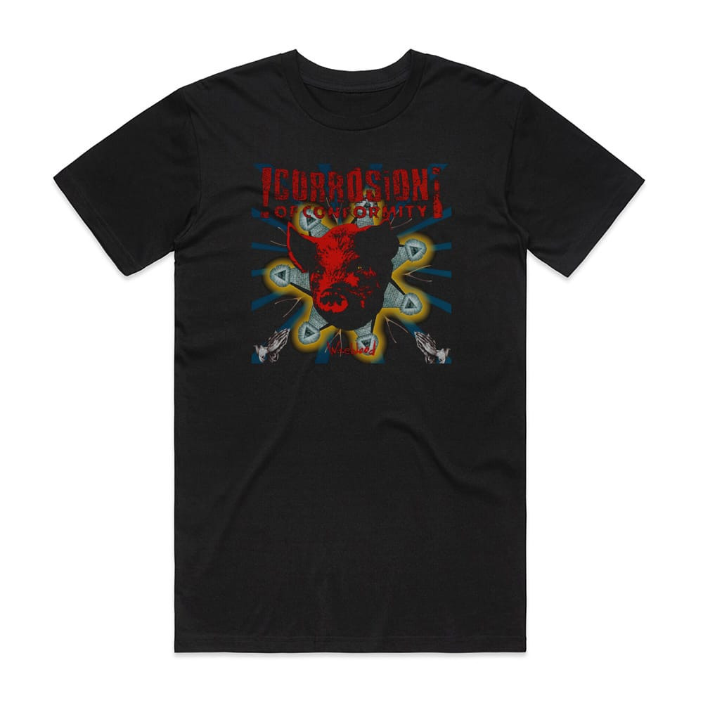 T-shirt Noir Corrosion Of Conformity « Wiseblood » - Neuf Avec étiquettes - Unisex