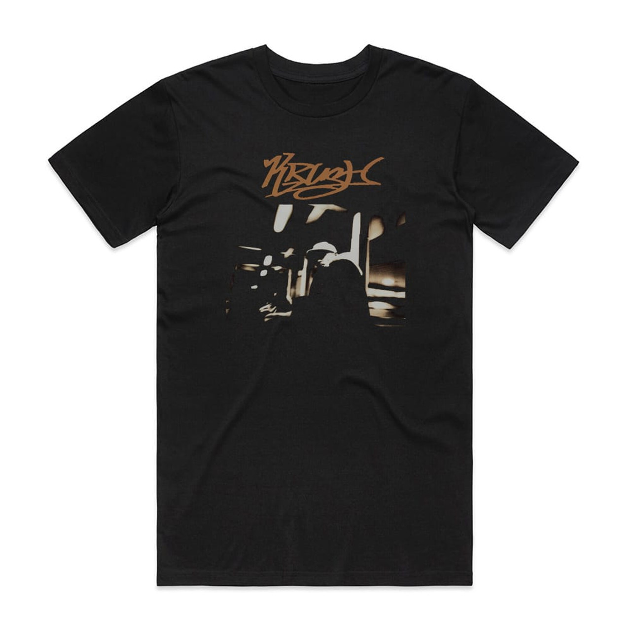 DJ KRUSH CAP クラッシュ Tシャツ DJ Krush Krush Album Cover T-Shirt Black