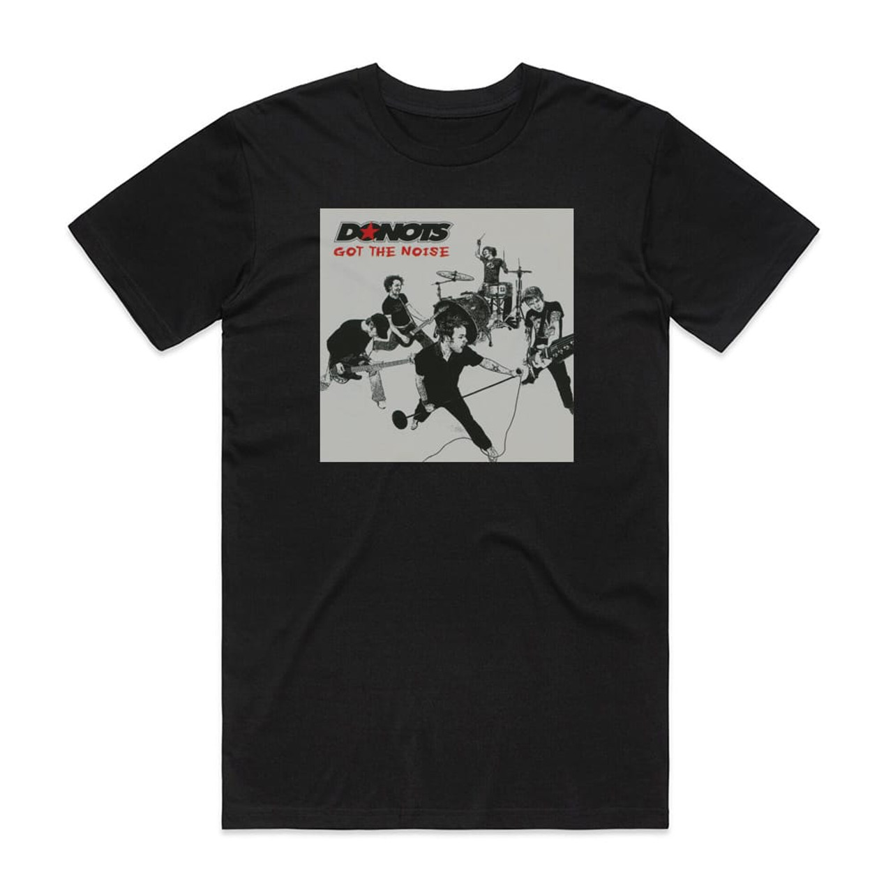 Donots Got The Noise Album Cover T-Shirt Black