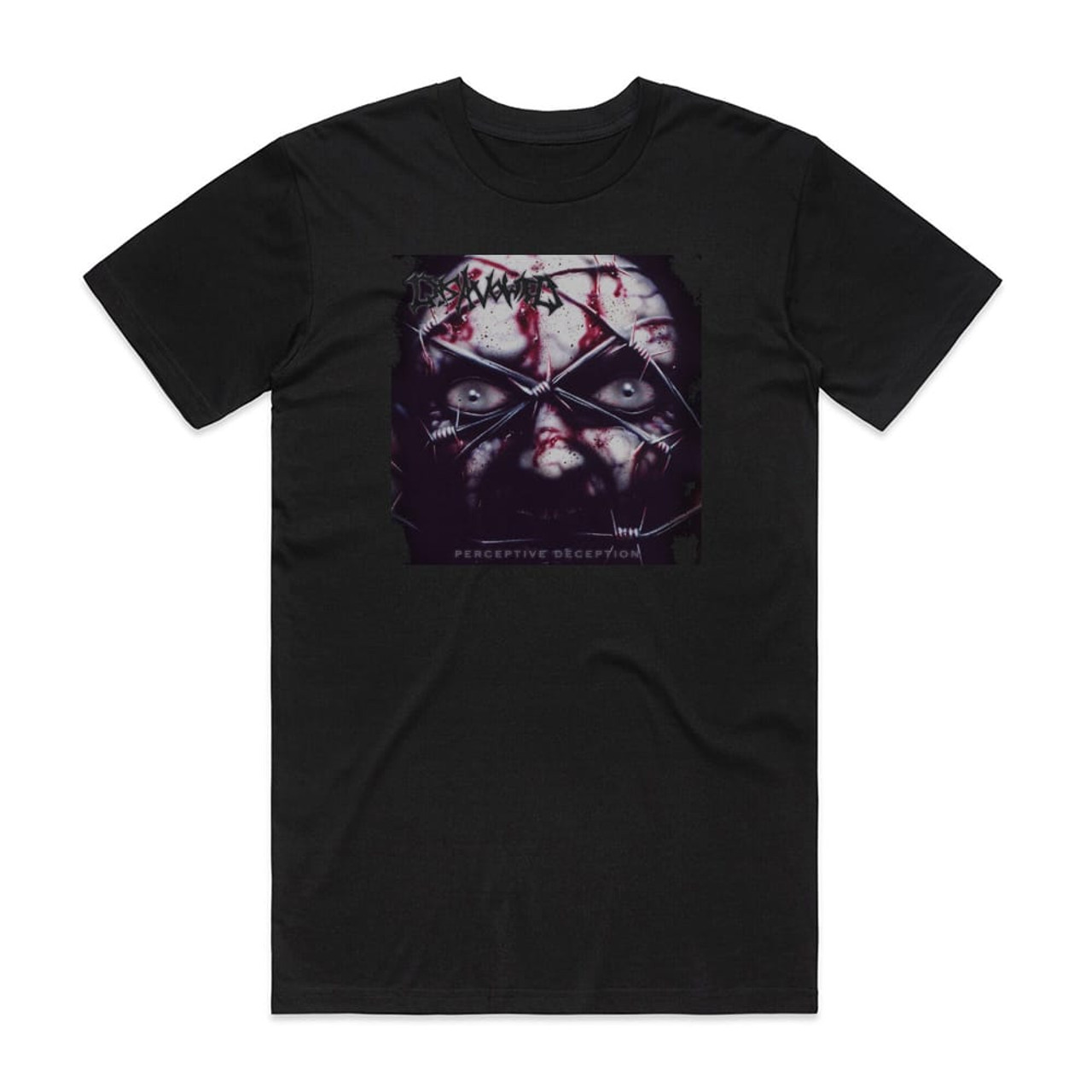 Disavowed Perceptive Deception Album Cover T-Shirt Black