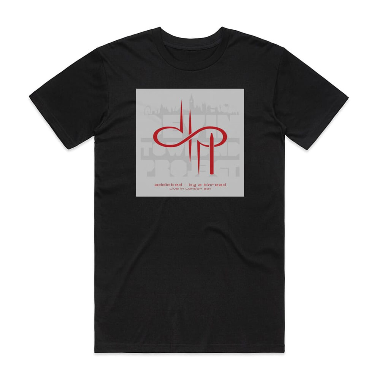 Devin Townsend Project Addicted By A Thread Live In London 2011 Album Cover  T-Shirt Black