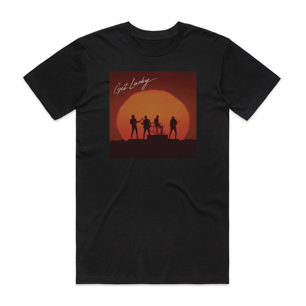 Daft Punk Get Lucky Tシャツ ブラック　M Daft Punk Get Lucky 1 Album Cover T-Shirt Black