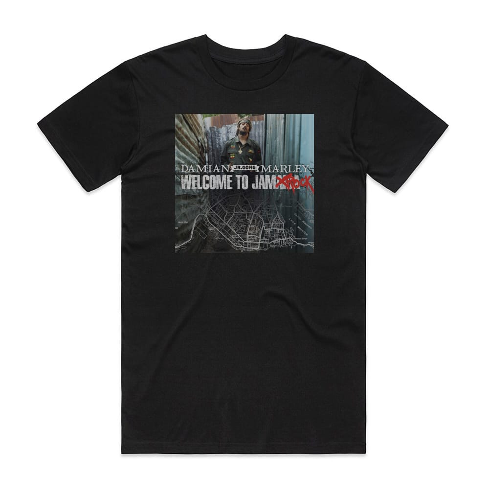 Damian Marley Welcome To Jamrock Album Cover T-Shirt Black