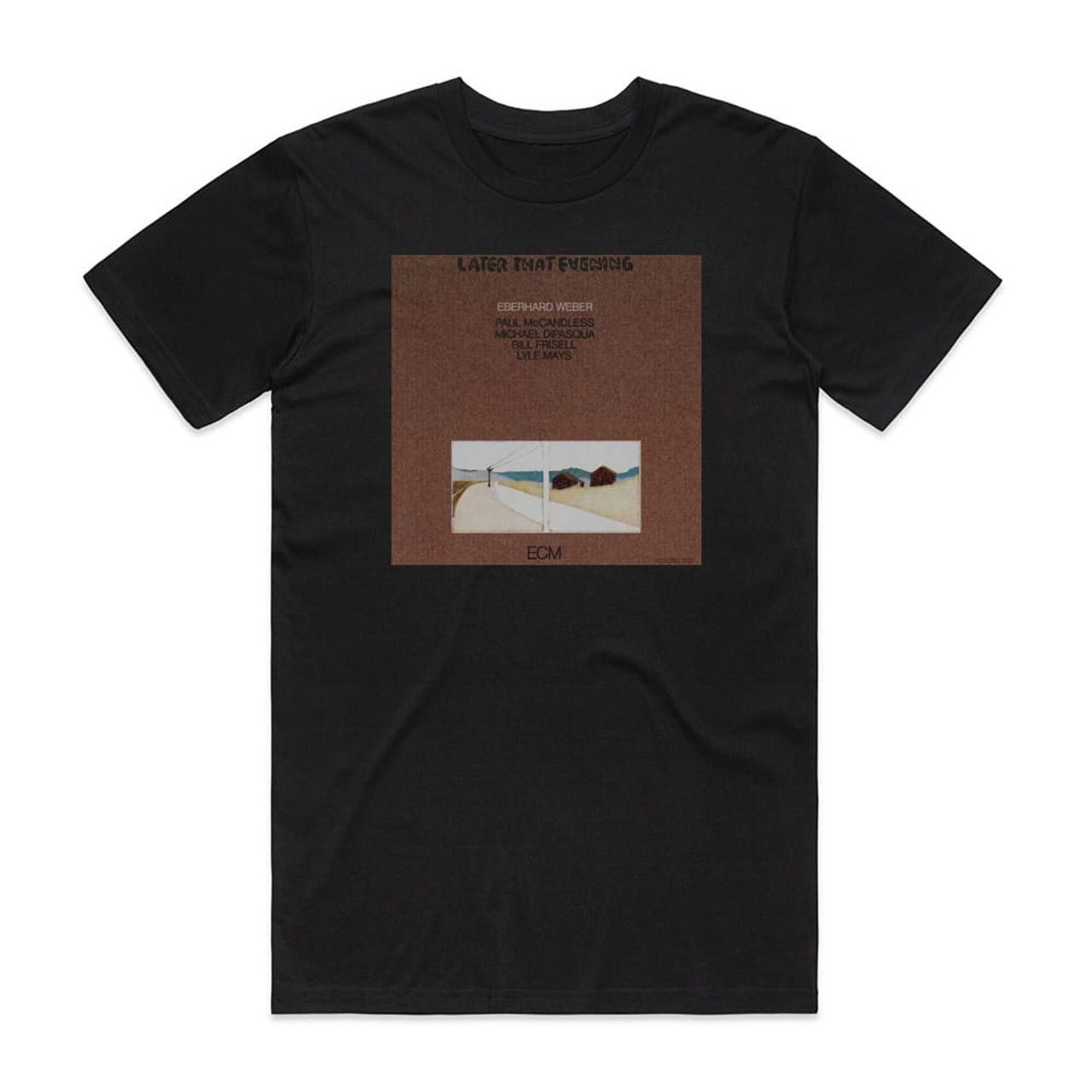 Eberhard Weber Later That Evening Album Cover T-Shirt Black