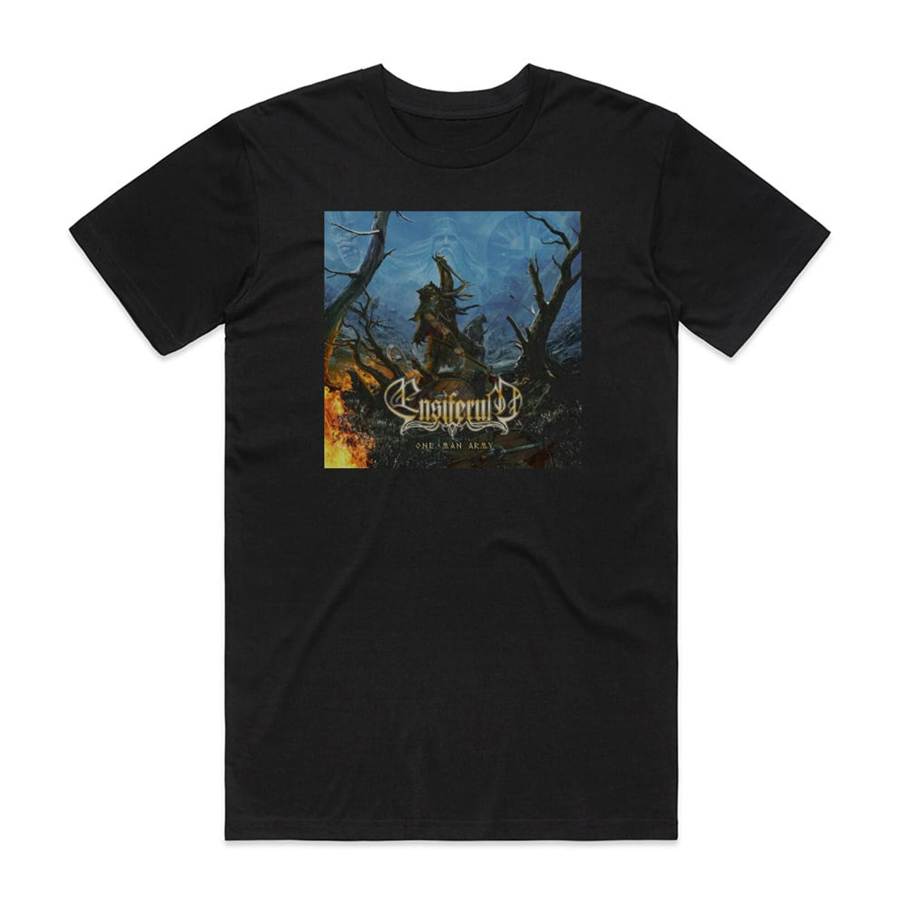 Ensiferum One Man Army Album Cover T-Shirt Black