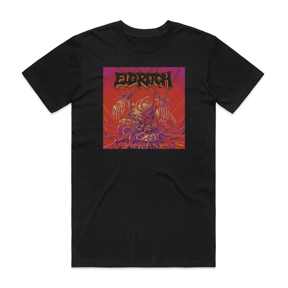 邦楽 ELDRITCH / BLOOD BREED CALLS MY NAME Eldritch Blood Breed Calls My Name Album Cover T-Shirt Black