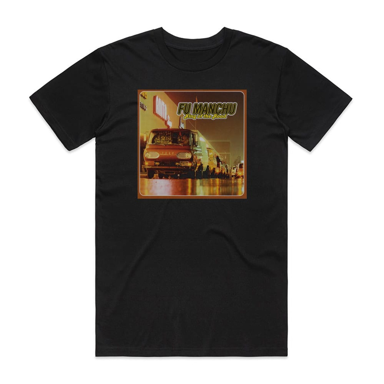 Fu Manchu King Of The Road 1 Album Cover T-Shirt Black