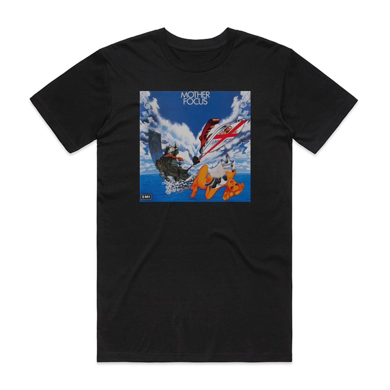 Focus Mother Focus 1 Album Cover T-Shirt Black