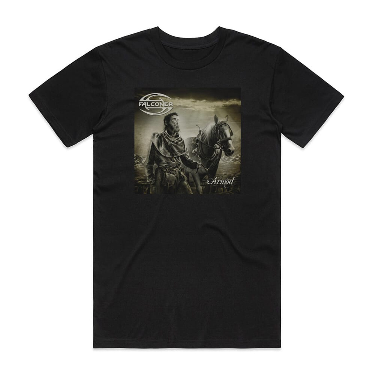 Falconer Armod Album Cover T-Shirt Black