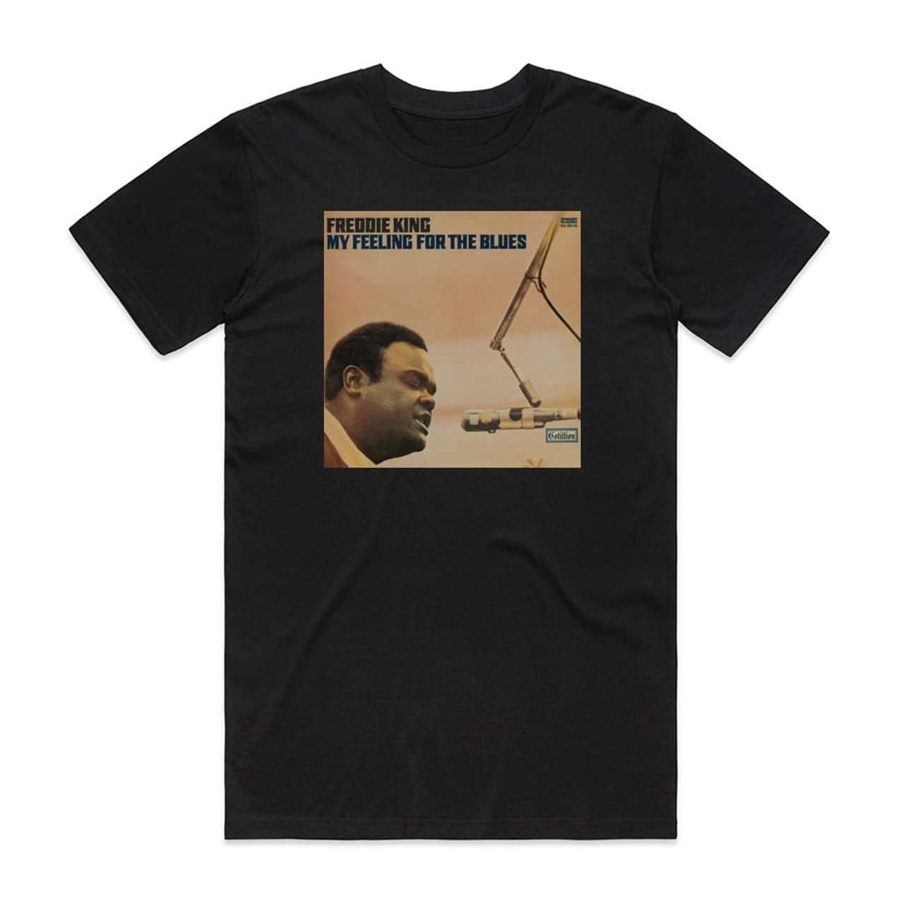 Freddie King My Feeling For The Blues Album Cover T-Shirt Black