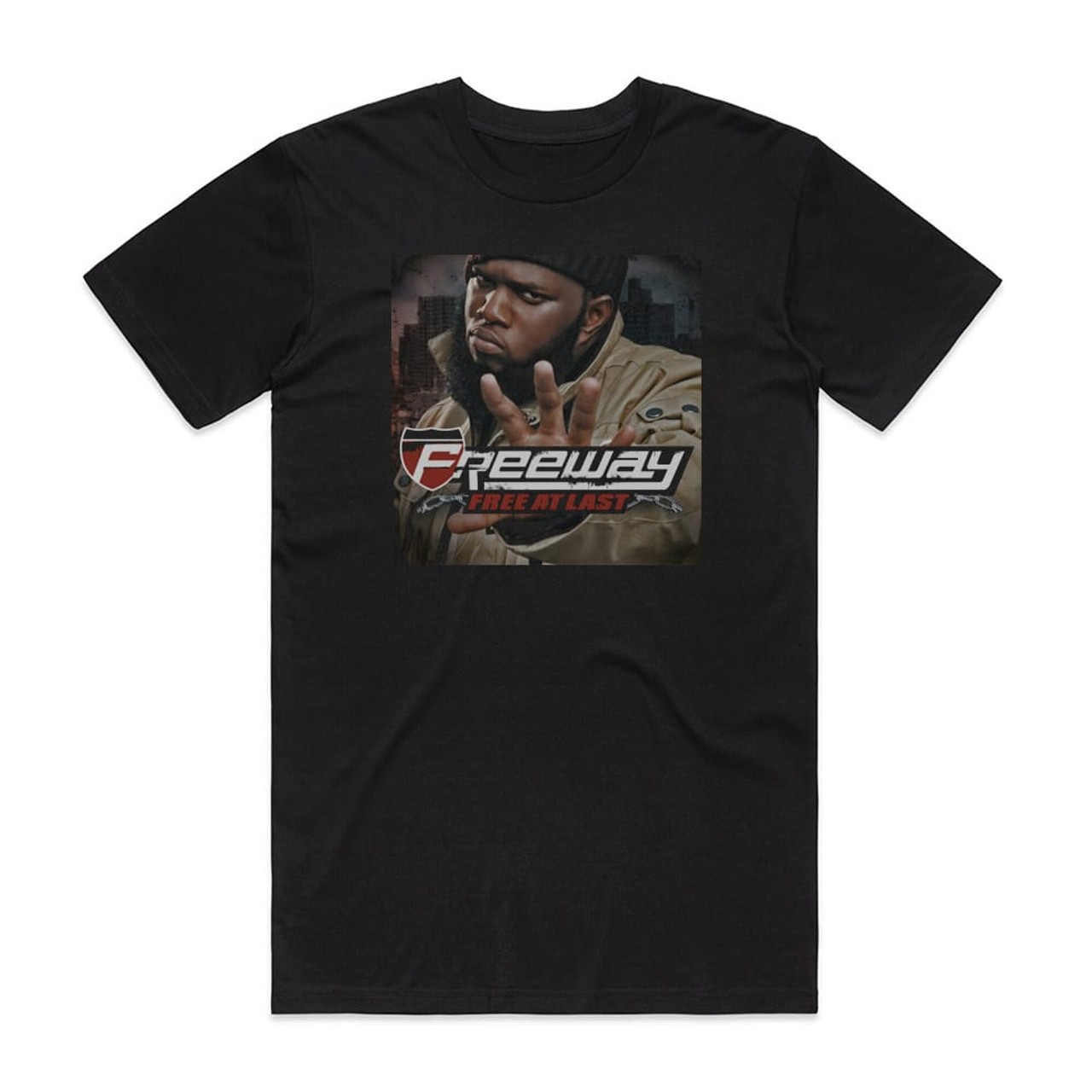 Freeway Free At Last Album Cover T-Shirt Black