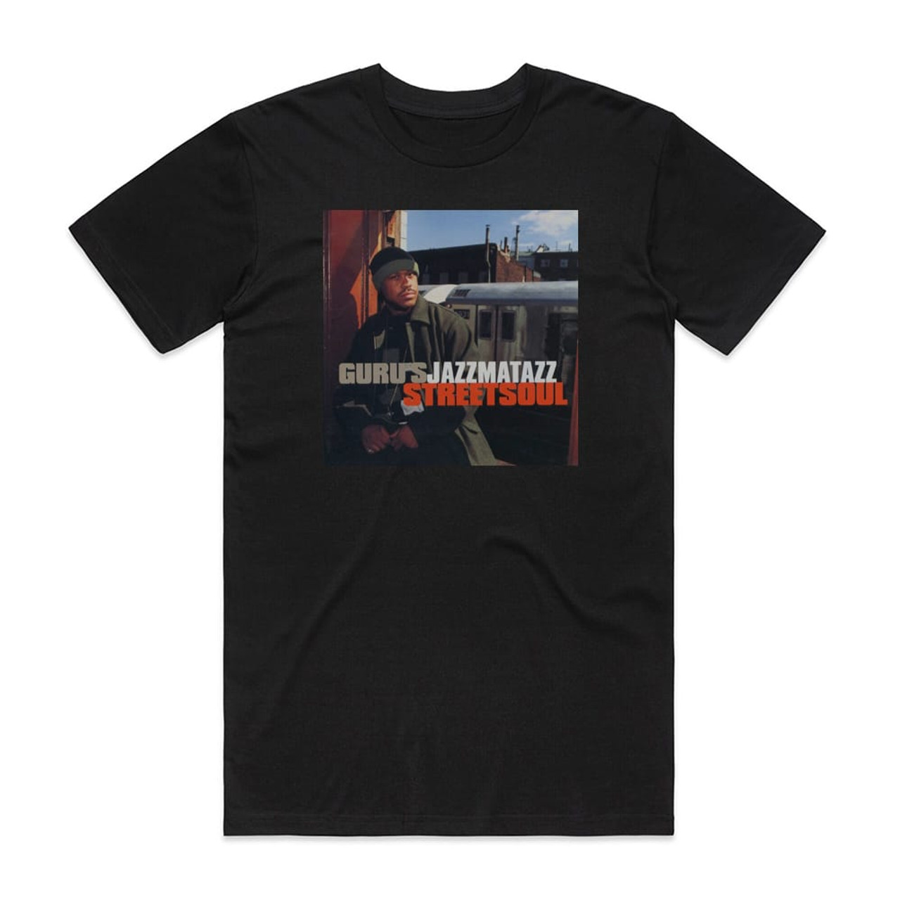 Guru Jazzmatazz Volume 3 Streetsoul Album Cover T-Shirt Black