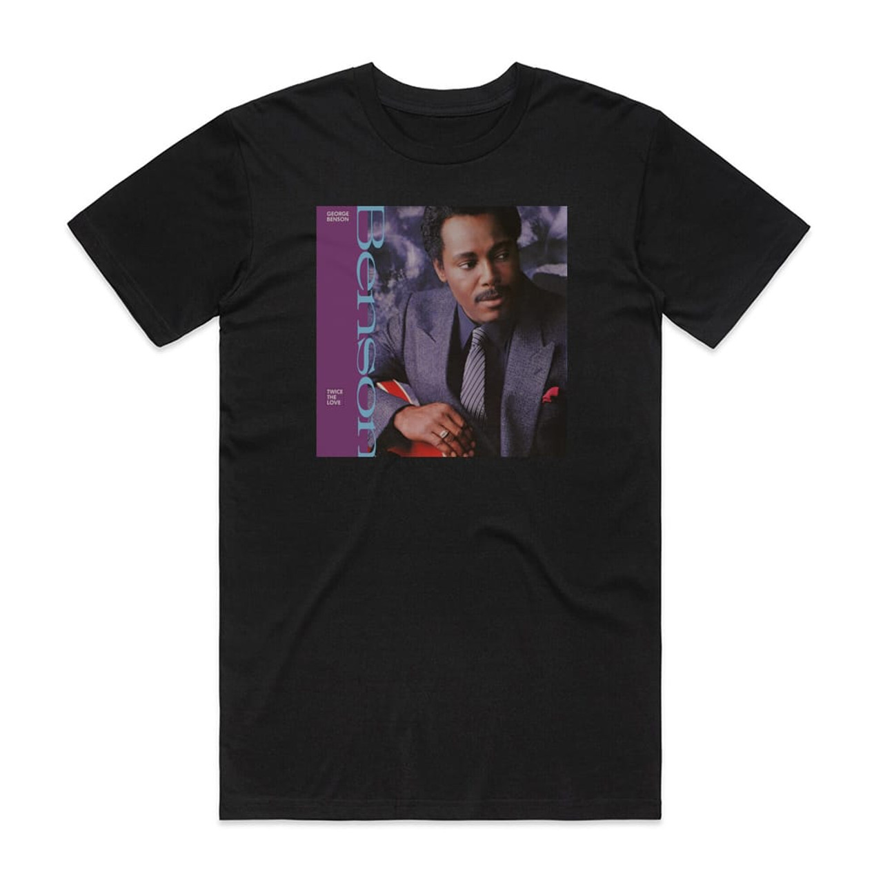 George Benson Twice The Love Album Cover T-Shirt Black