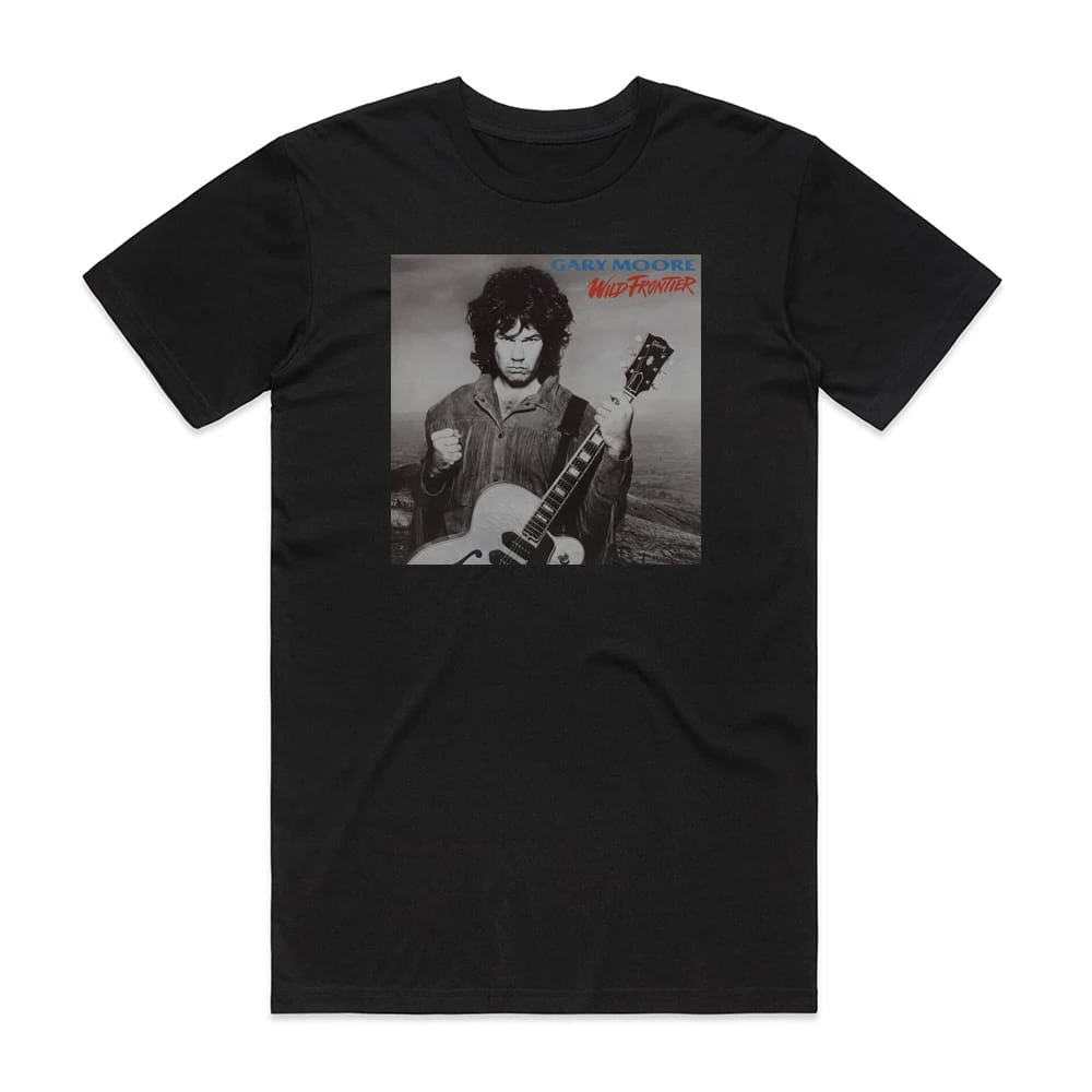 Gary Moore Wild Frontier Album Cover T-Shirt Black