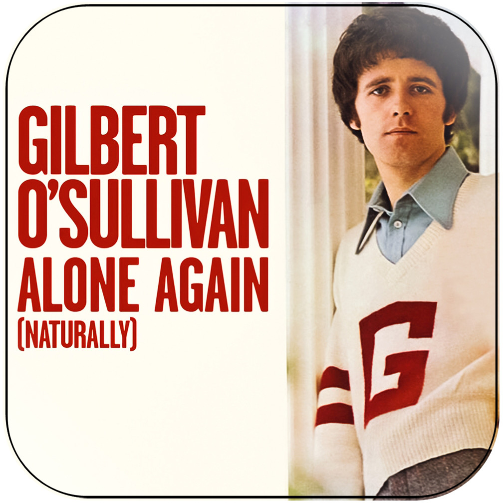 Gilbert O'Sullivan Alone Again サイン入り Gilbert O'Sullivan Alone Again Album Cover Sticker