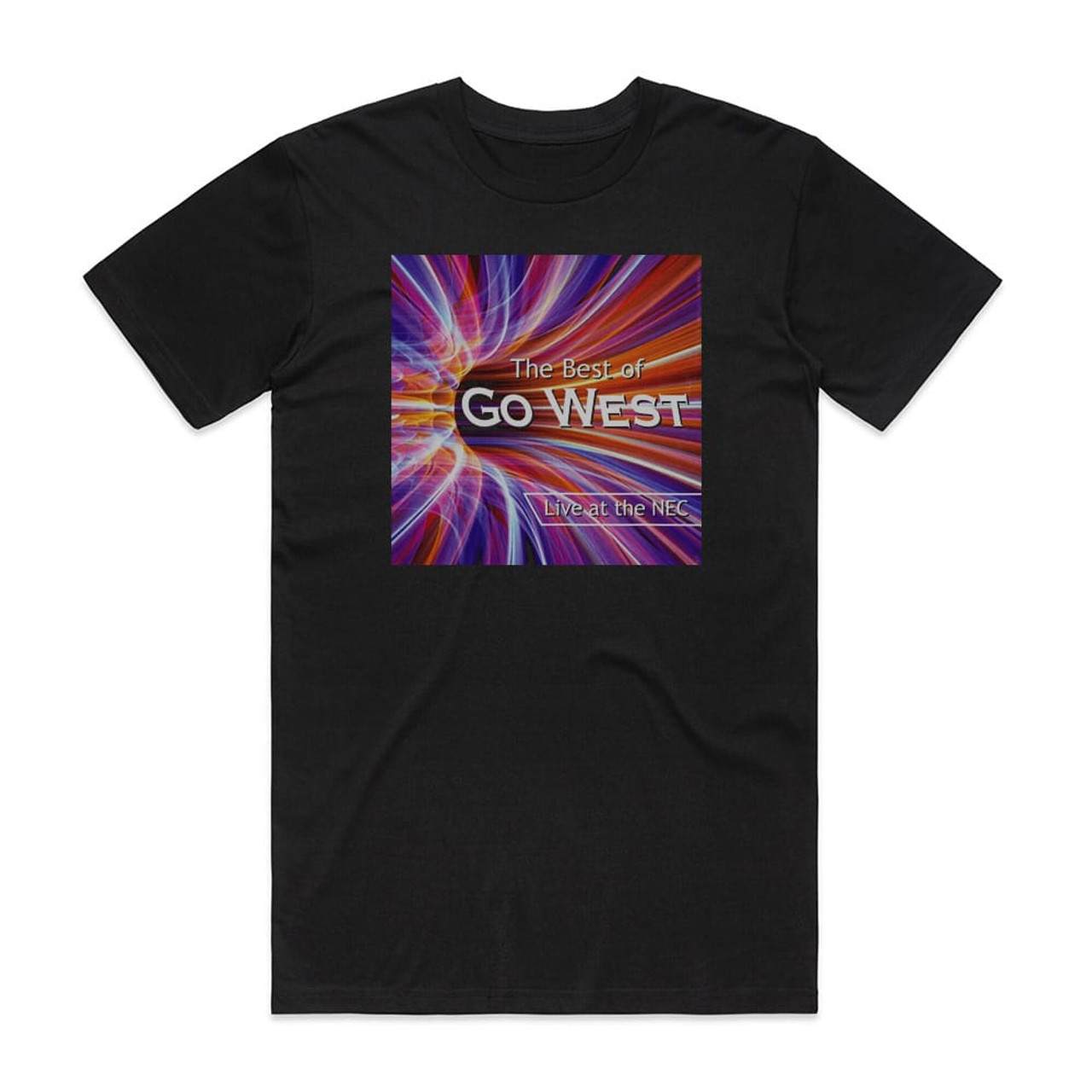 Go West The Best Of Go West Live At The Nec Album Cover T-Shirt Black