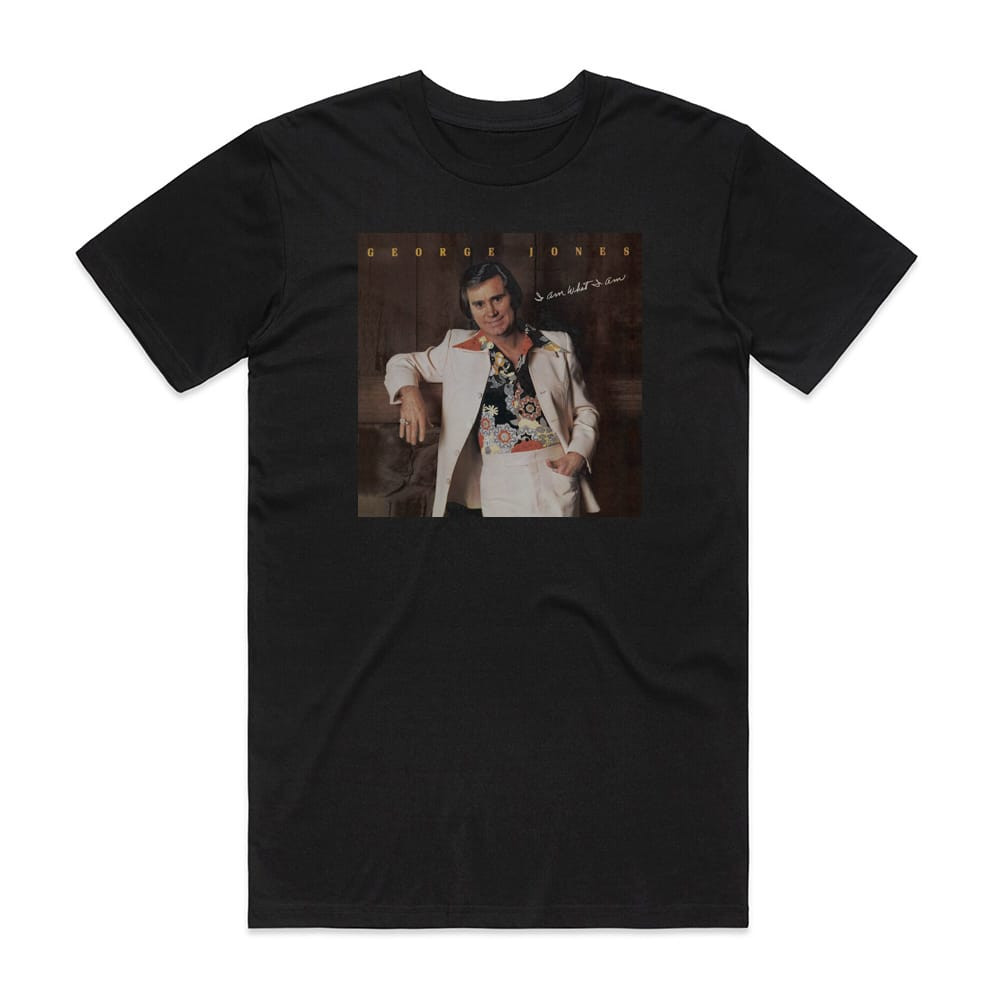 I AM WHAT I AM シャツジャケット George Jones I Am What I Am Album Cover T-Shirt Black