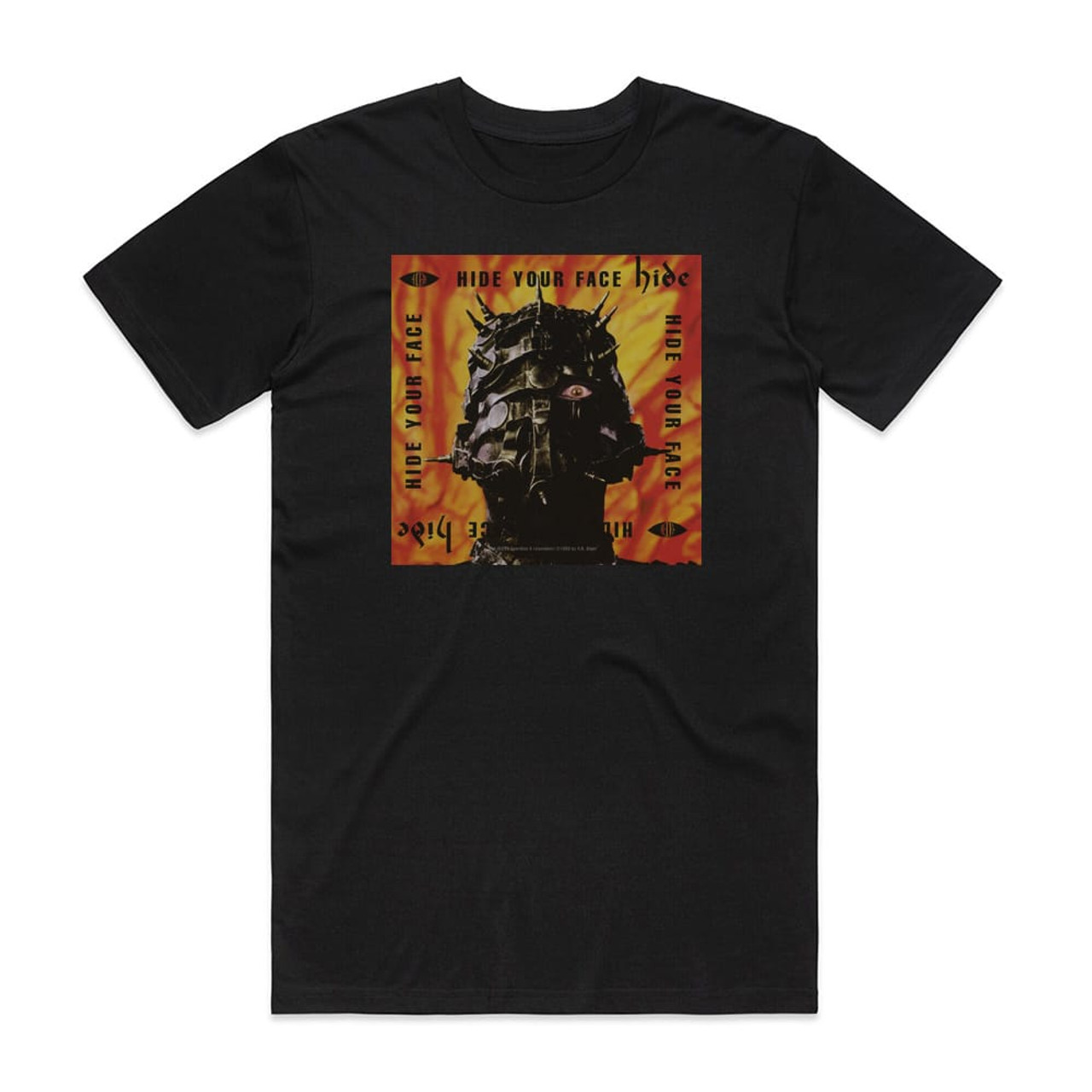 hide Hide Your Face Album Cover T-Shirt Black