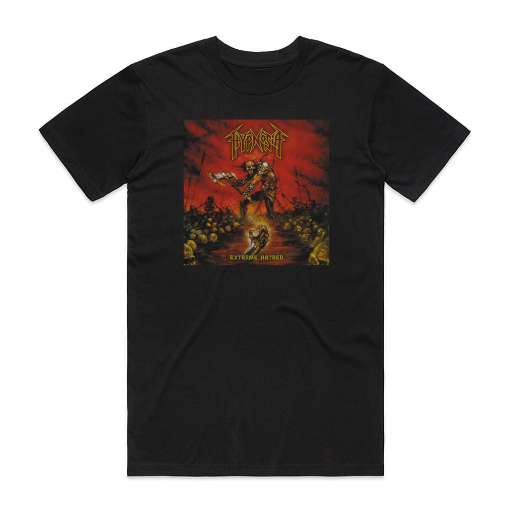 Hypnosia Extreme Hatred Album Cover T-Shirt Black