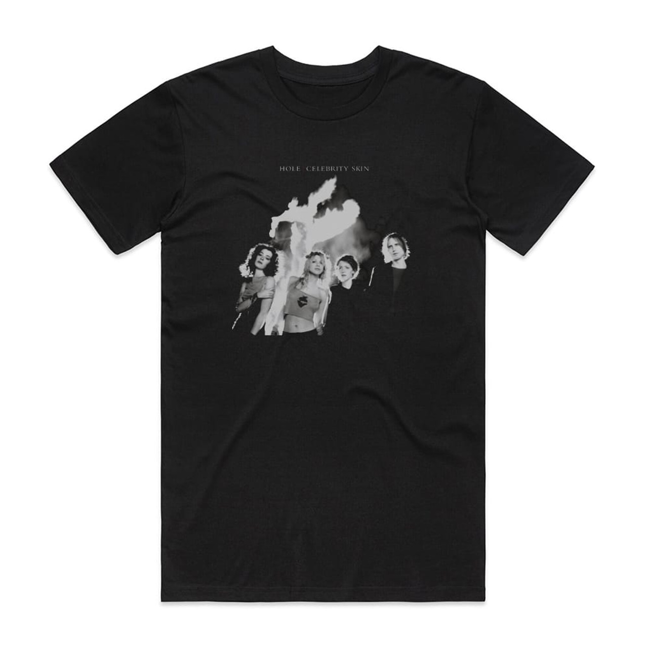 Hole Celebrity Skin Album Cover T-Shirt Black