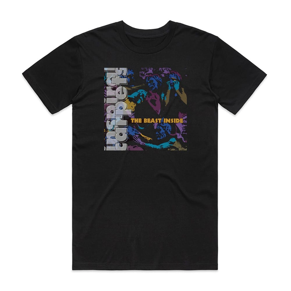 inspiral carpets Tシャツ THE BEAST INSIDE L Inspiral Carpets The Beast Inside Album Cover T-Shirt Black