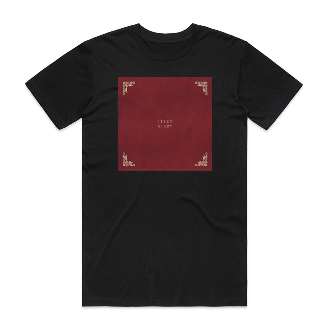 jizue Story Album Cover T-Shirt Black