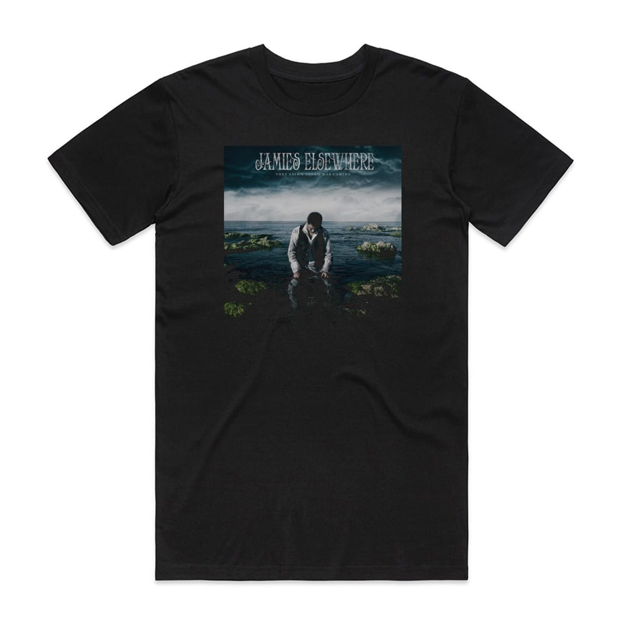 Jamies Elsewhere They Said A Storm Was Coming Album Cover T-Shirt Black