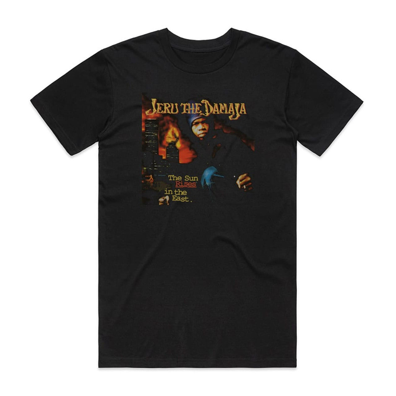 Jeru the Damaja The Sun Rises In The East Album Cover T-Shirt Black