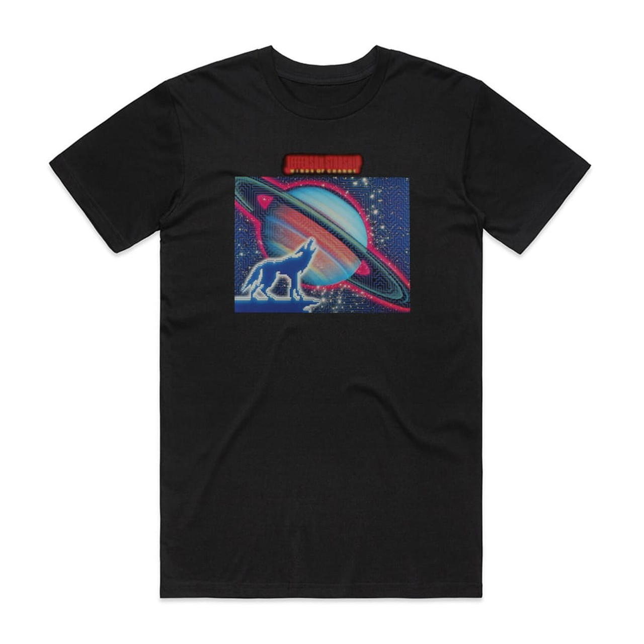 Jefferson Starship Winds Of Change Album Cover T-Shirt Black