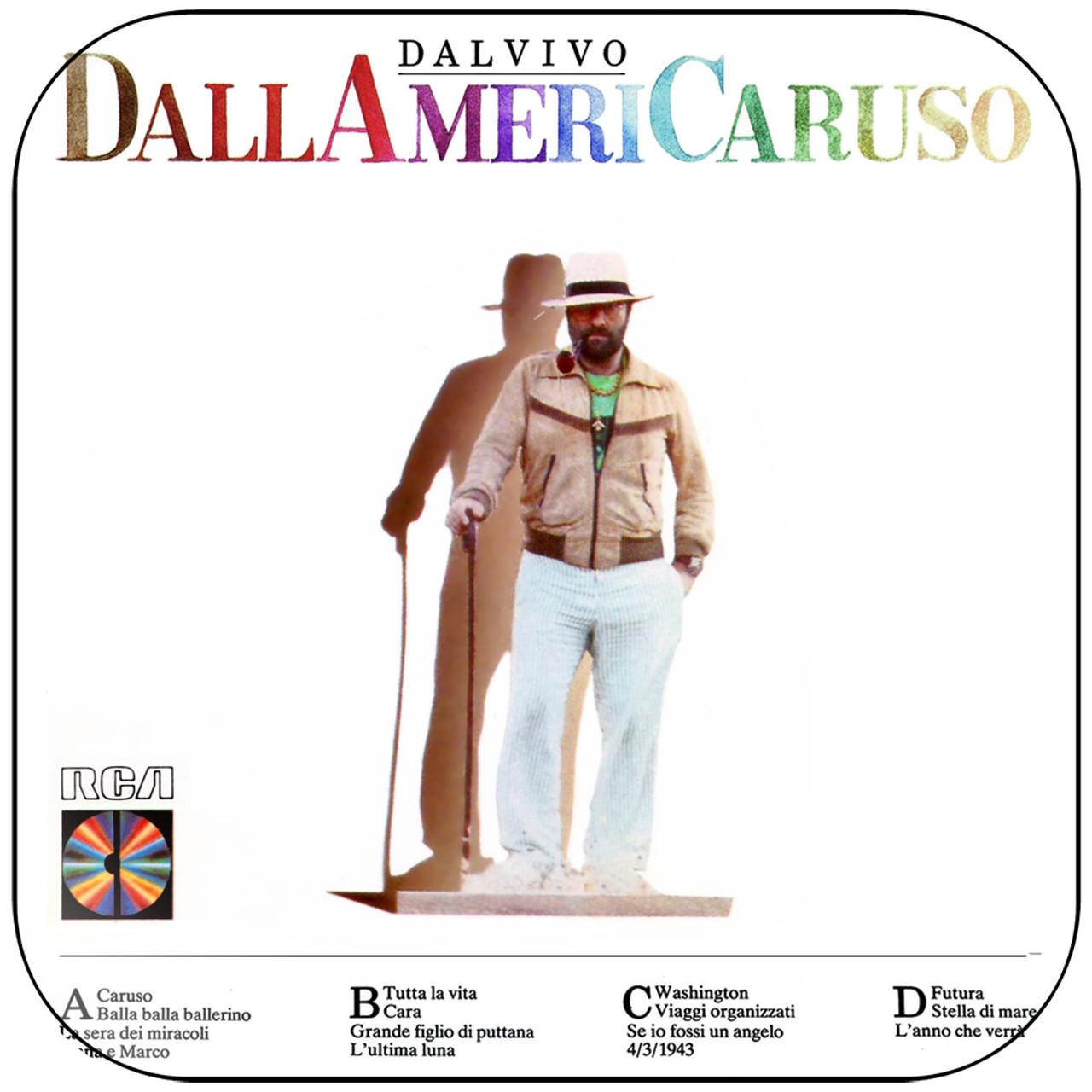 Lucio Dalla - Dallamericaruso Album Cover Sticker