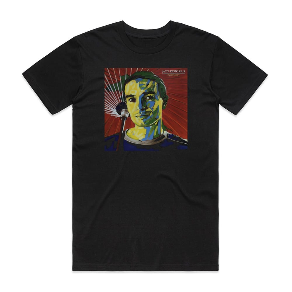 Jaco Pastorius Invitation Album Cover T-Shirt Black