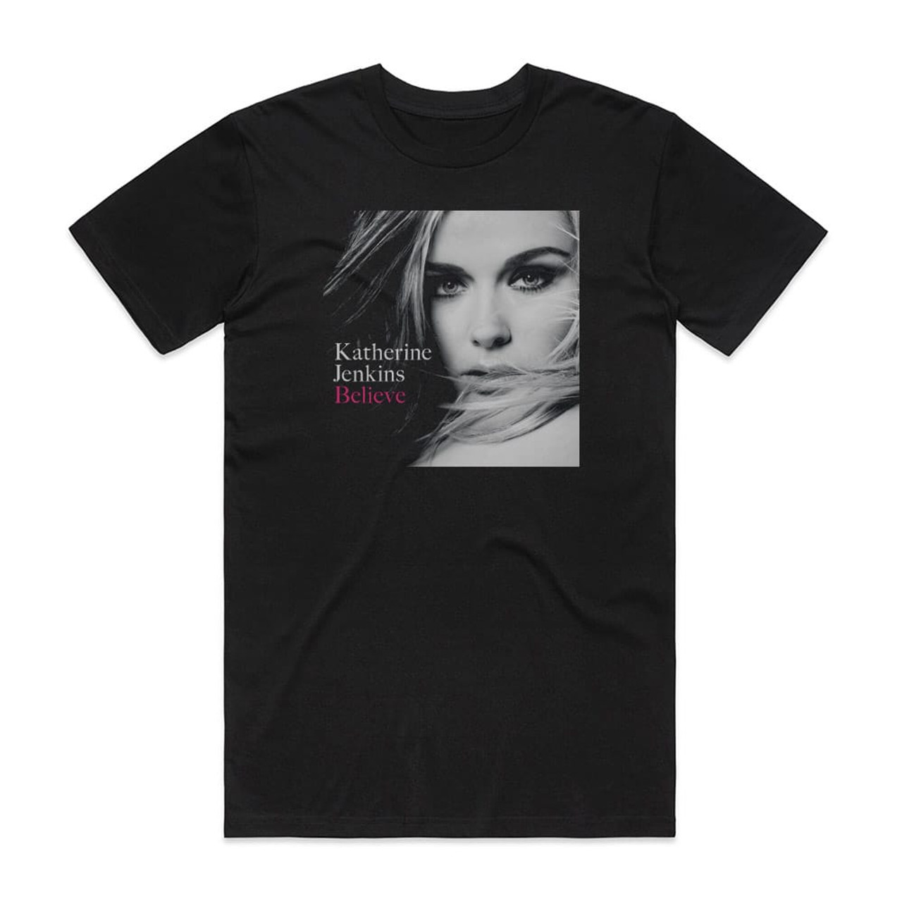 Katherine Jenkins Believe Album Cover T-Shirt Black