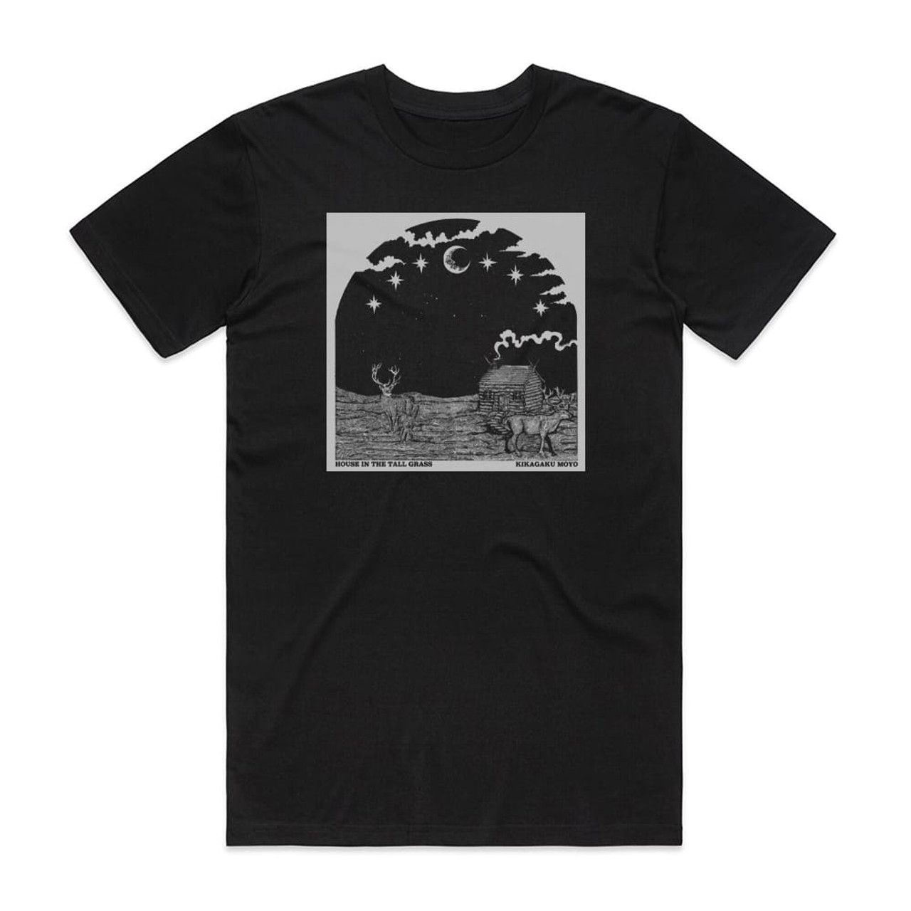 Kikagaku Moyo House In The Tall Grass Album Cover T-Shirt Black