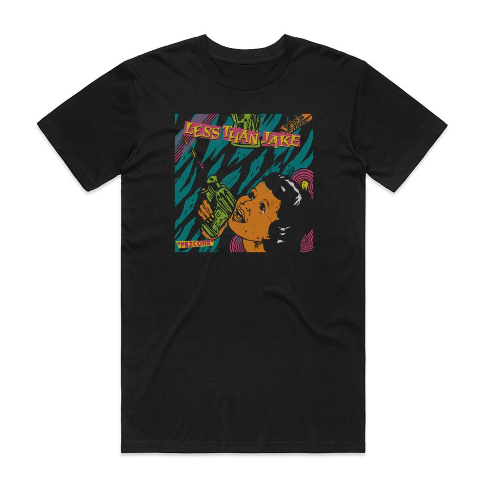 Less Than Jake Pezcore Album Cover T-Shirt Black