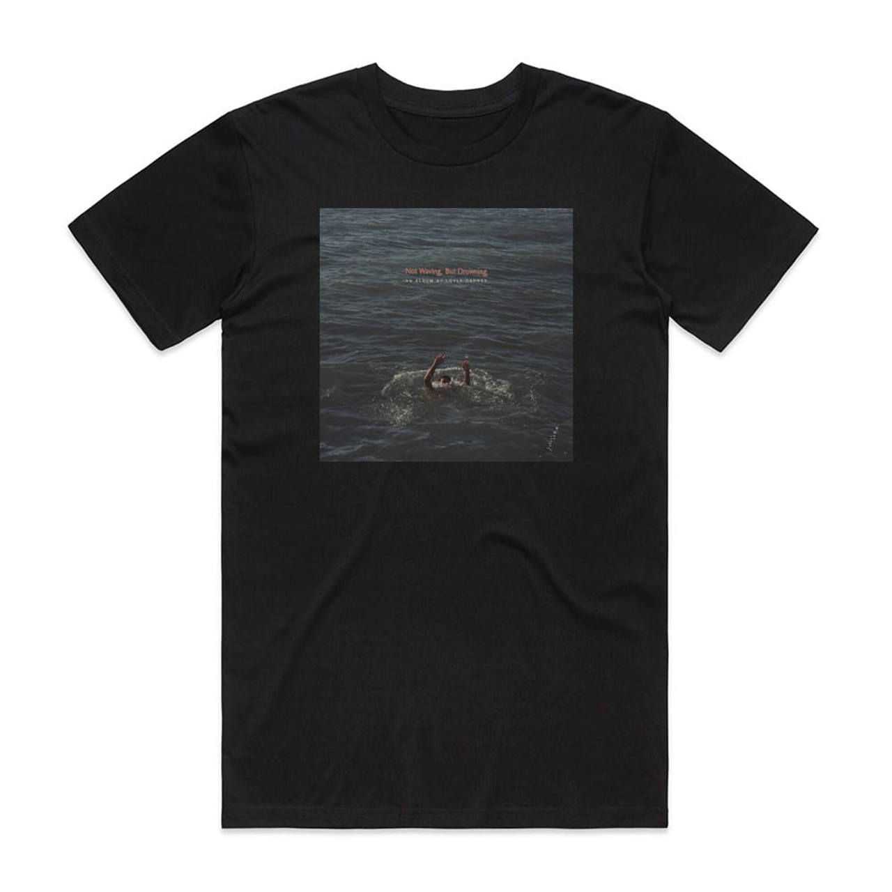 Loyle Carner Not Waving But Drowning Album Cover T-Shirt Black