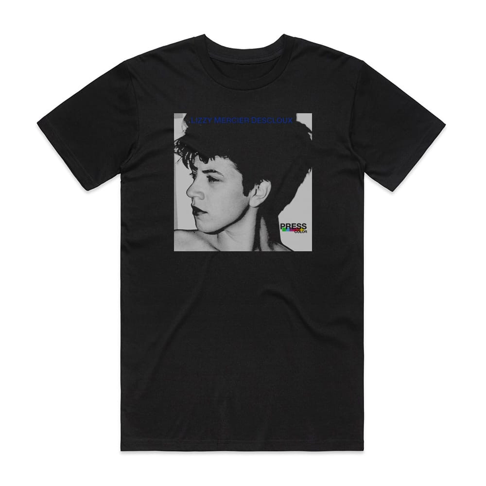 Lizzy Mercier Descloux Press Color Album Cover T-Shirt Black