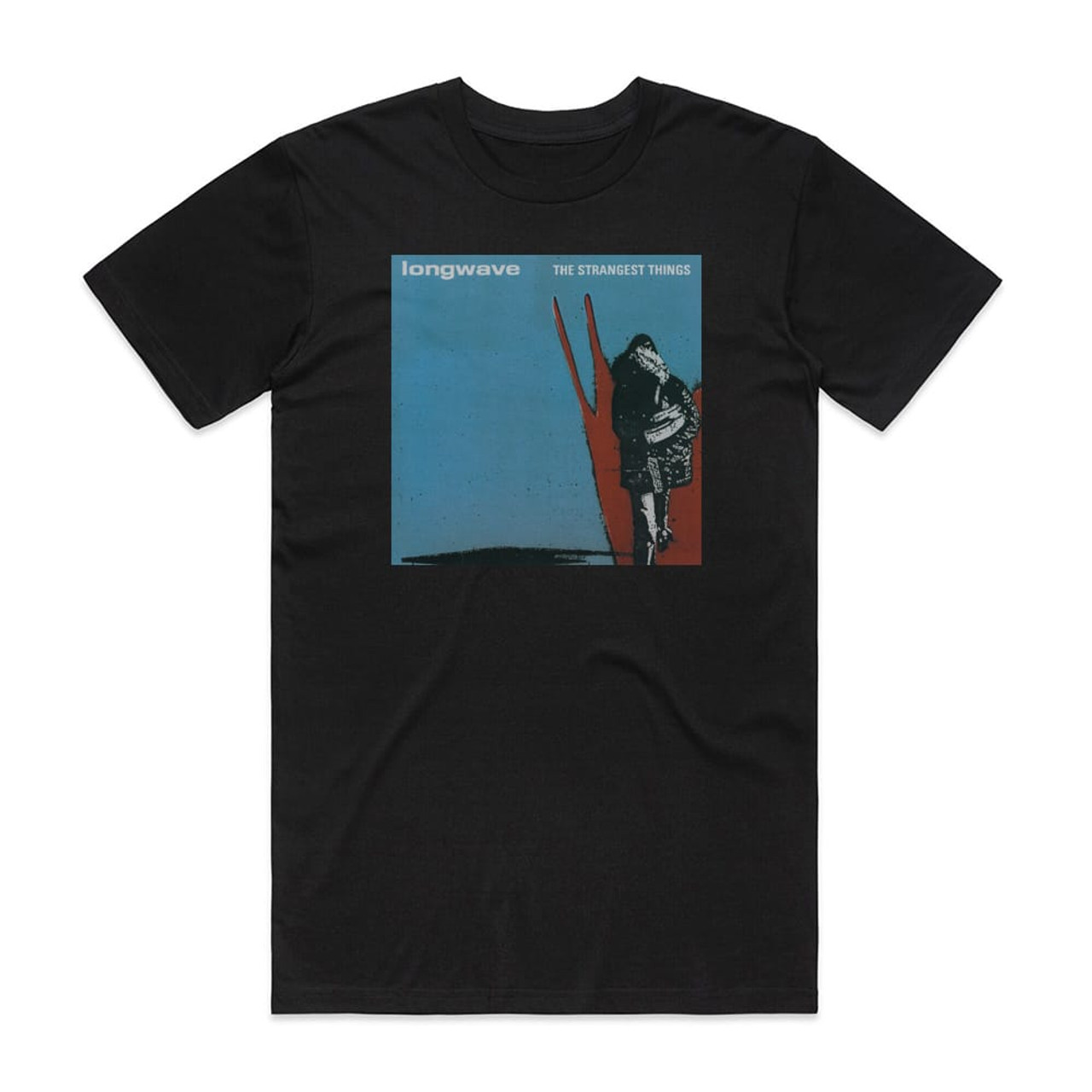 Longwave The Strangest Things Album Cover T-Shirt Black