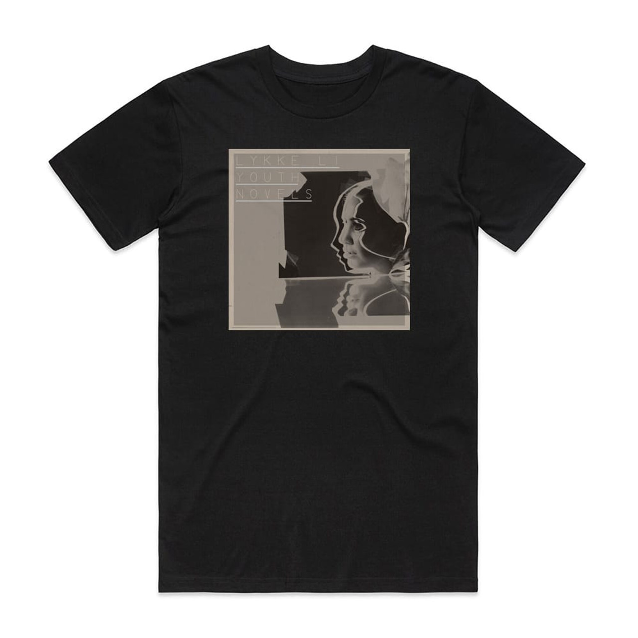 Lykke Li Youth Novels Album Cover T-Shirt Black