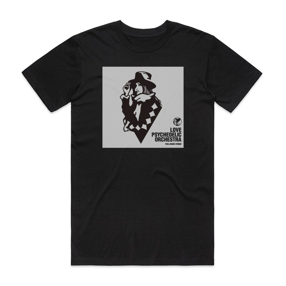 LOVE PSYCHEDELICO Love Psychedelic Orchestra Album Cover T-Shirt Black