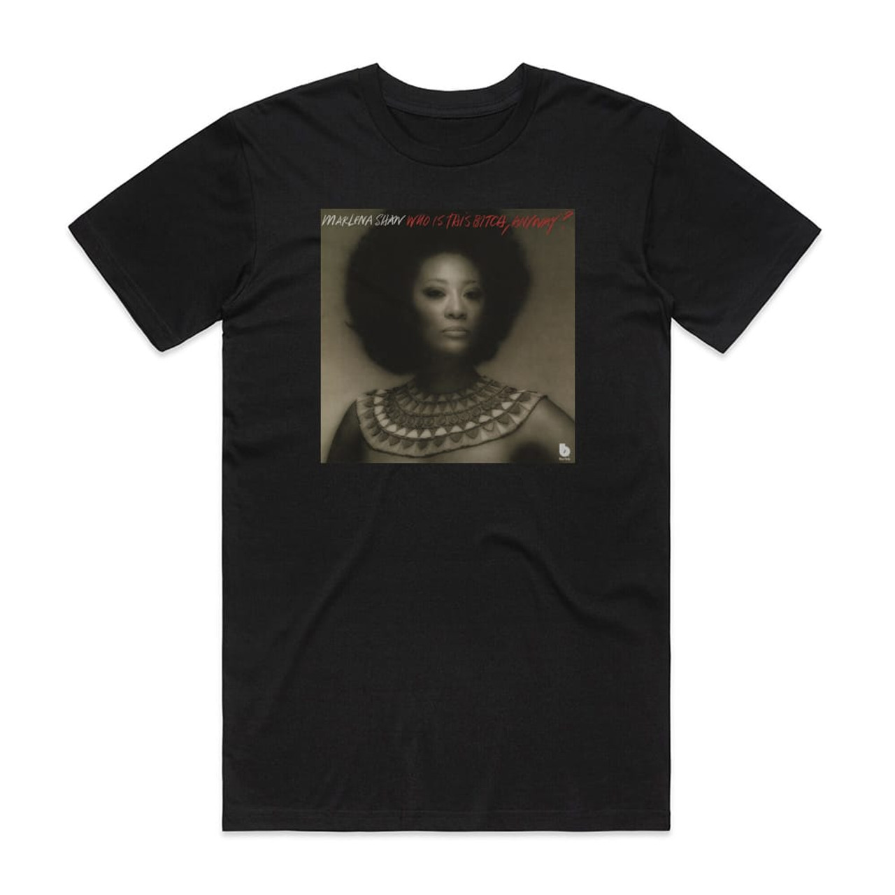 Marlena Shaw Who Is This Bitch Anyway Album Cover T-Shirt Black