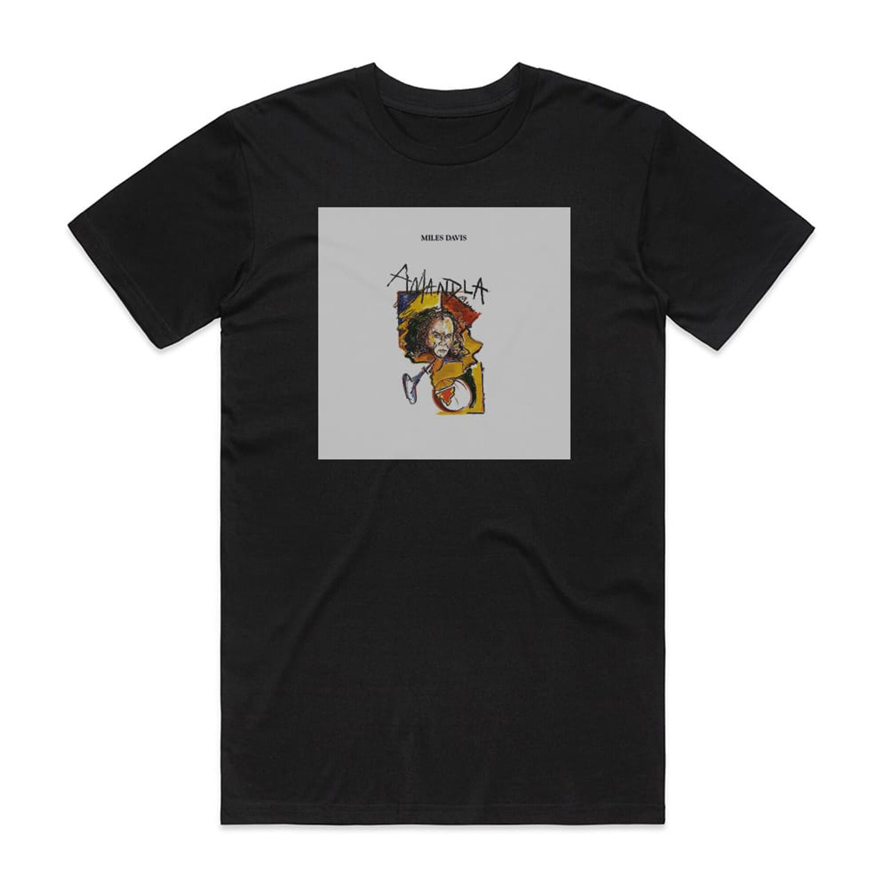 Miles Davis Amandla Album Cover T-Shirt Black