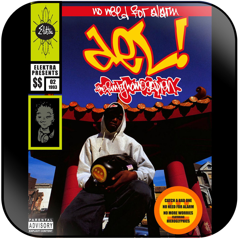 Del the Funky Homosapien No Need For Alarm Album Cover Sticker Del the Funky Homosapien No Need For Alarm Album Cover Sticker