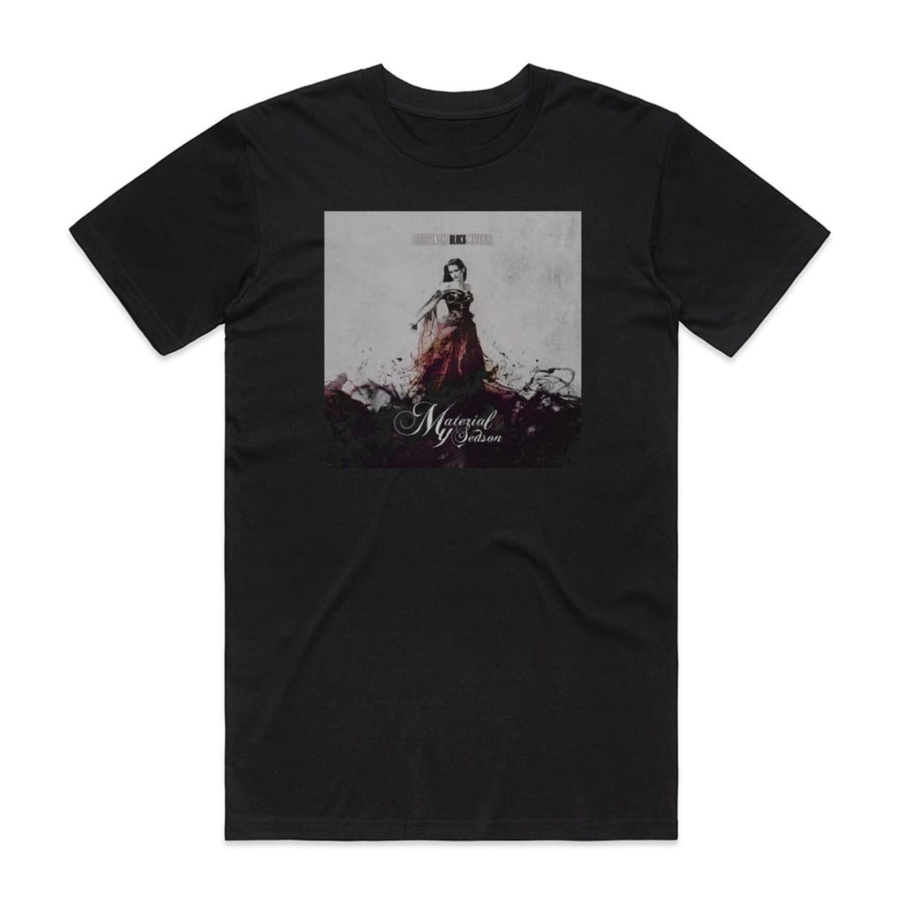 My material season Desire In The Black Material Album Cover T-Shirt Black