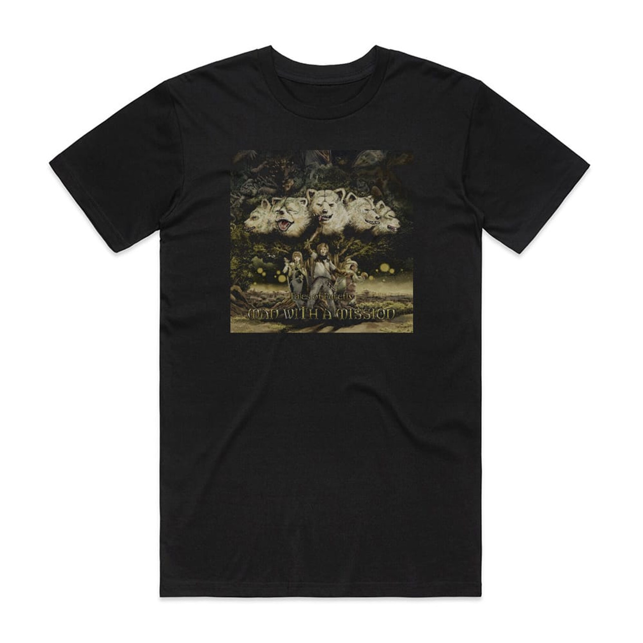 MAN WITH A MISSION Tales Of Purefly Album Cover T-Shirt Black