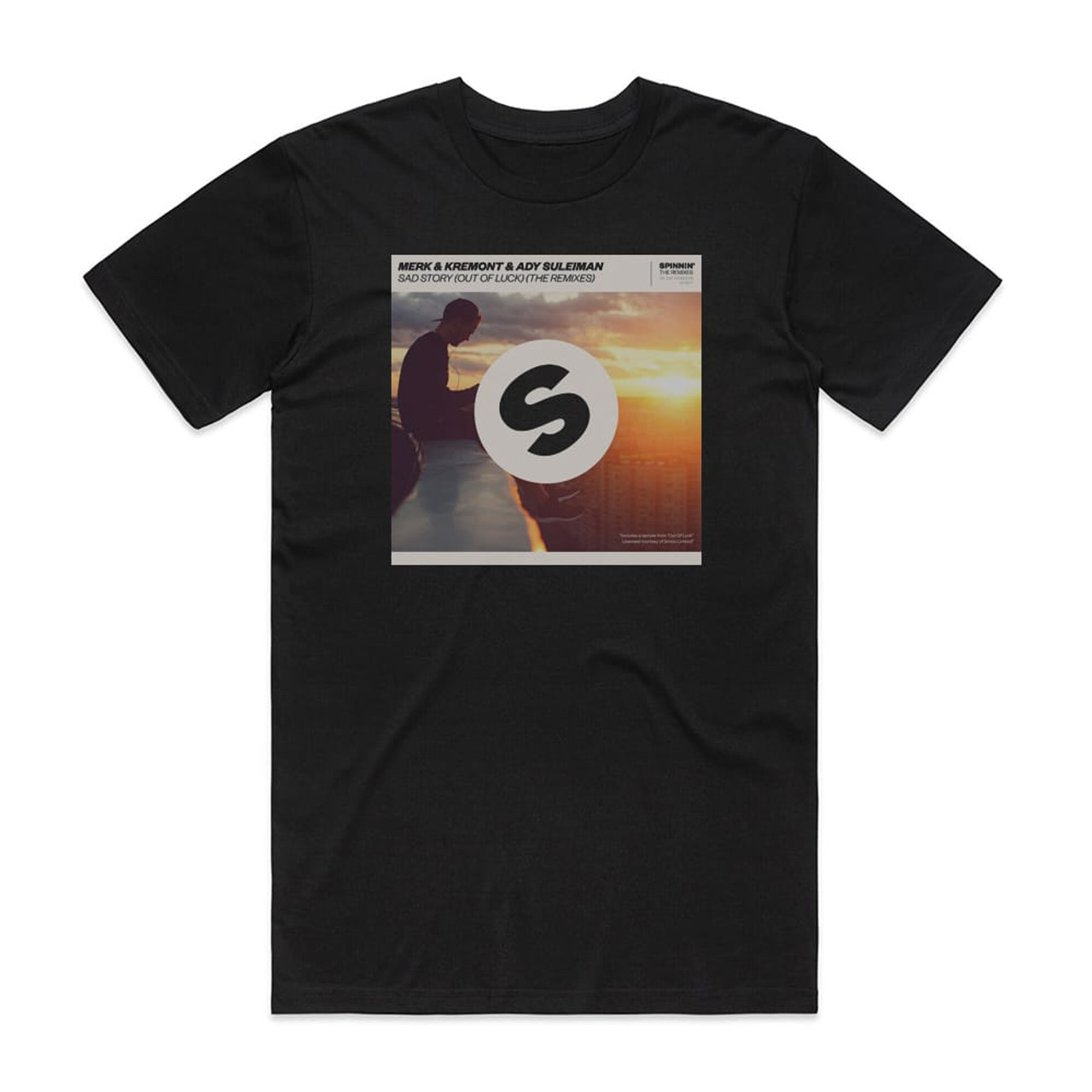 referentie opschorten Nathaniel Ward Merk and Kremont Sad Story Out Of Luck Album Cover T-Shirt Black